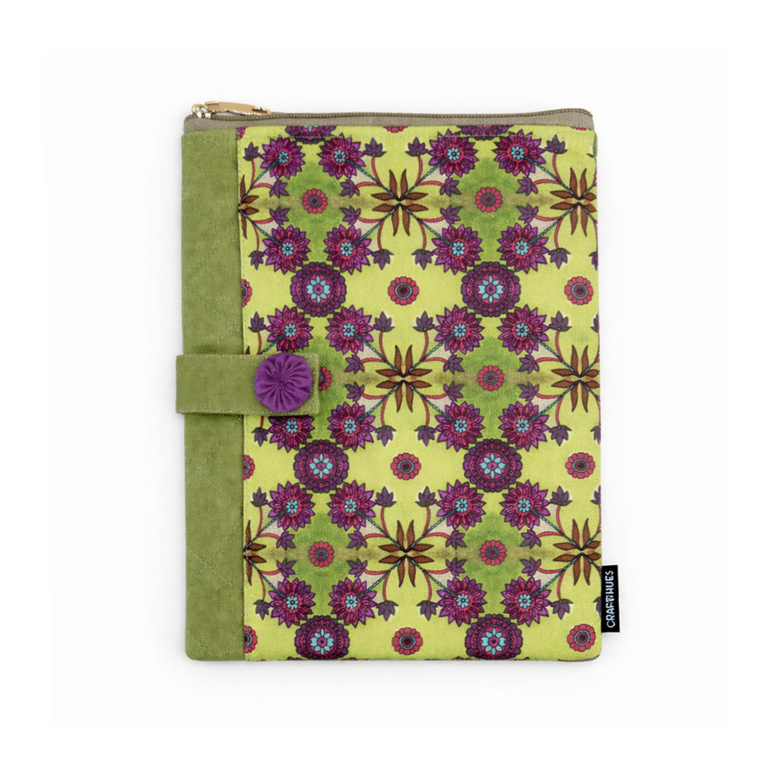 Book Cover-Green Purple Flower