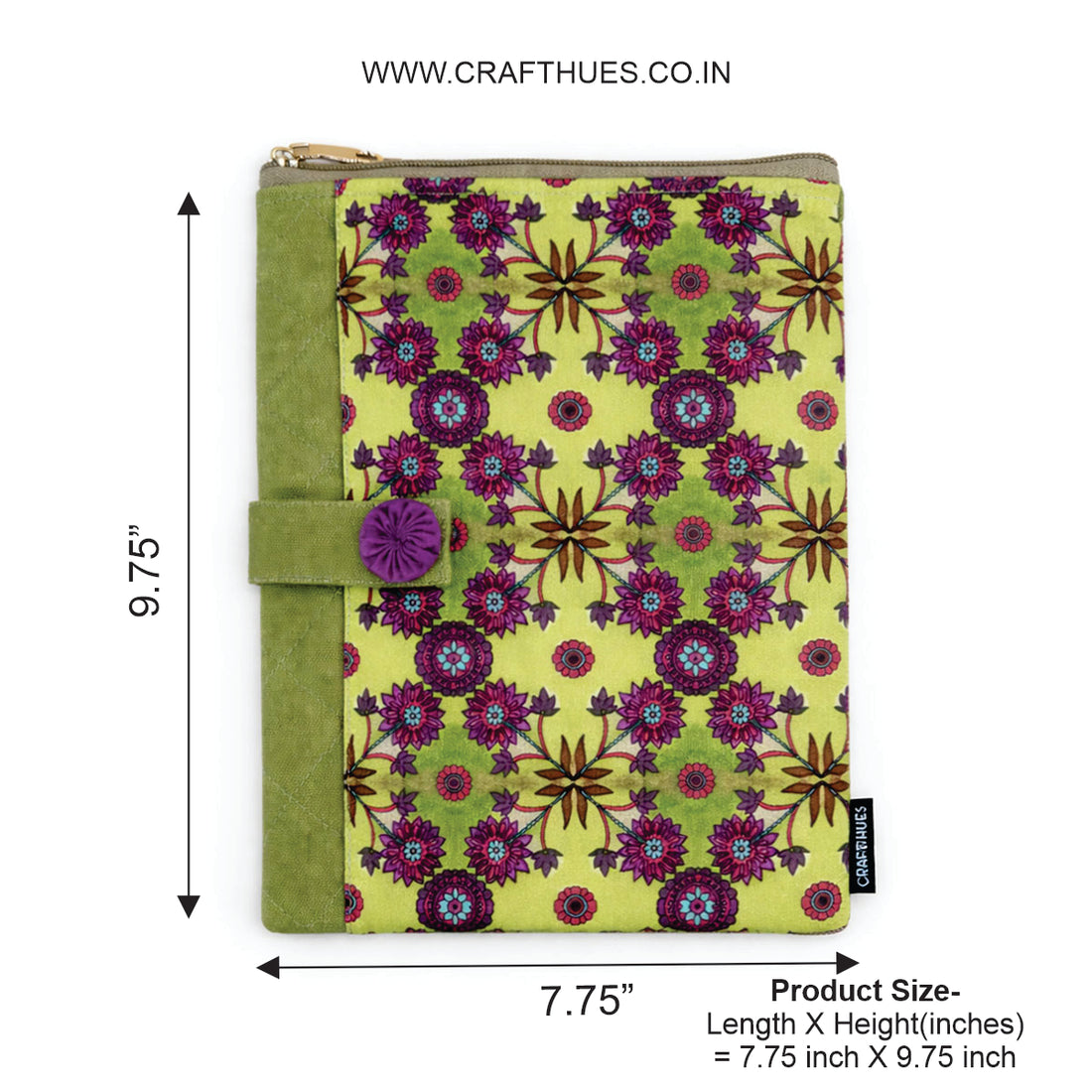 Book Cover-Green Purple Flower