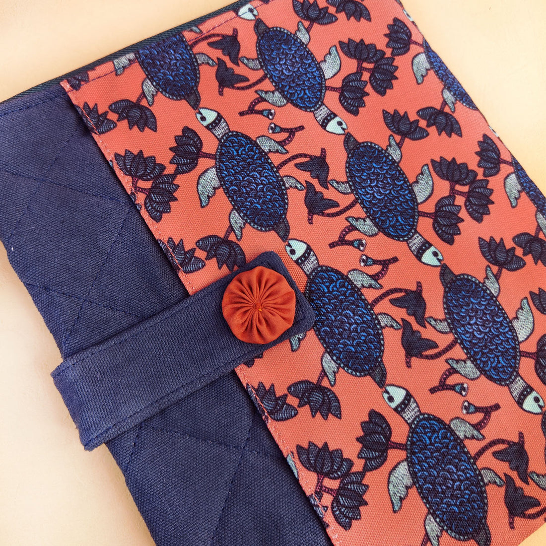 Book Cover- Gond Teal Turtle