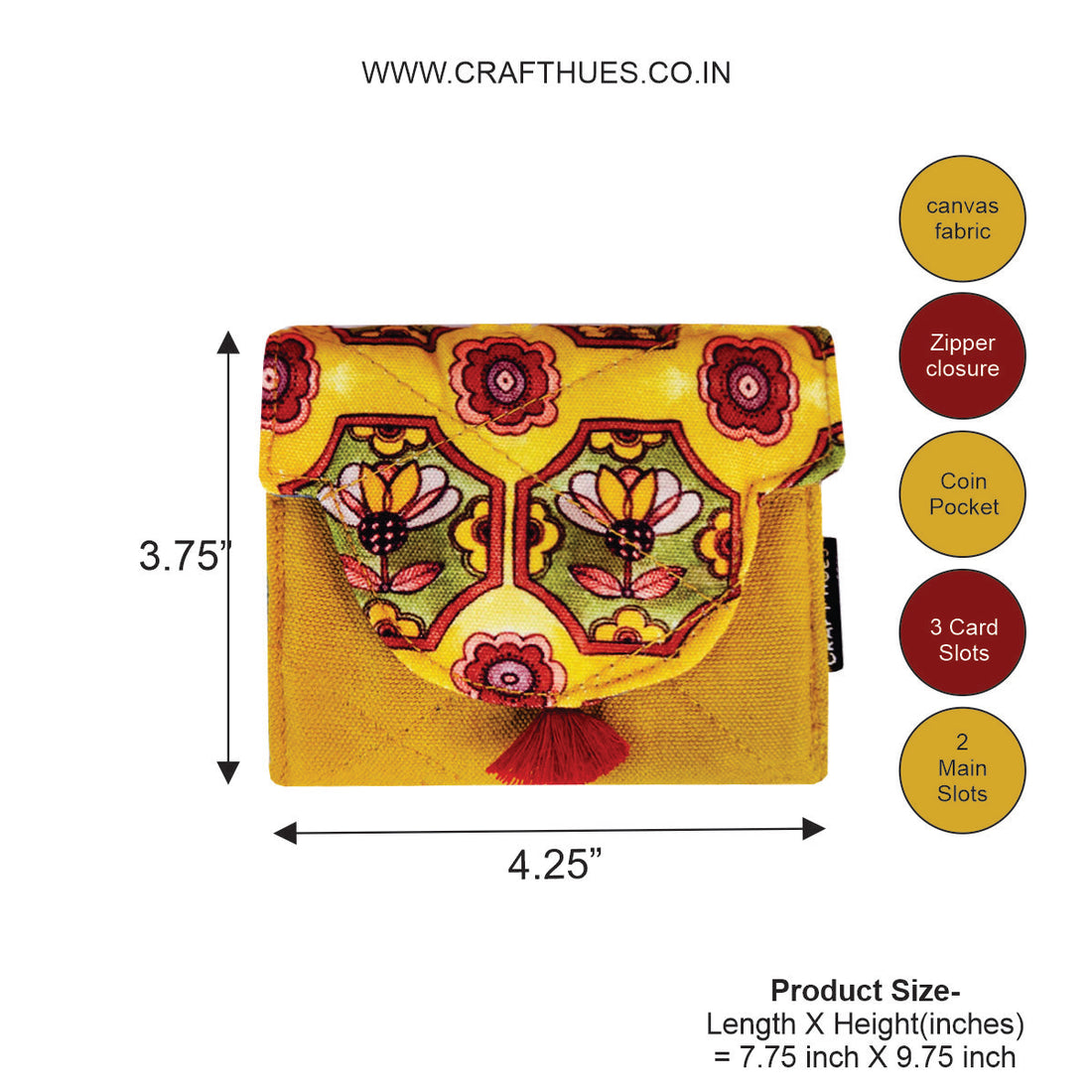 Curve Flap Mini Wallet Combo-mustard green tile