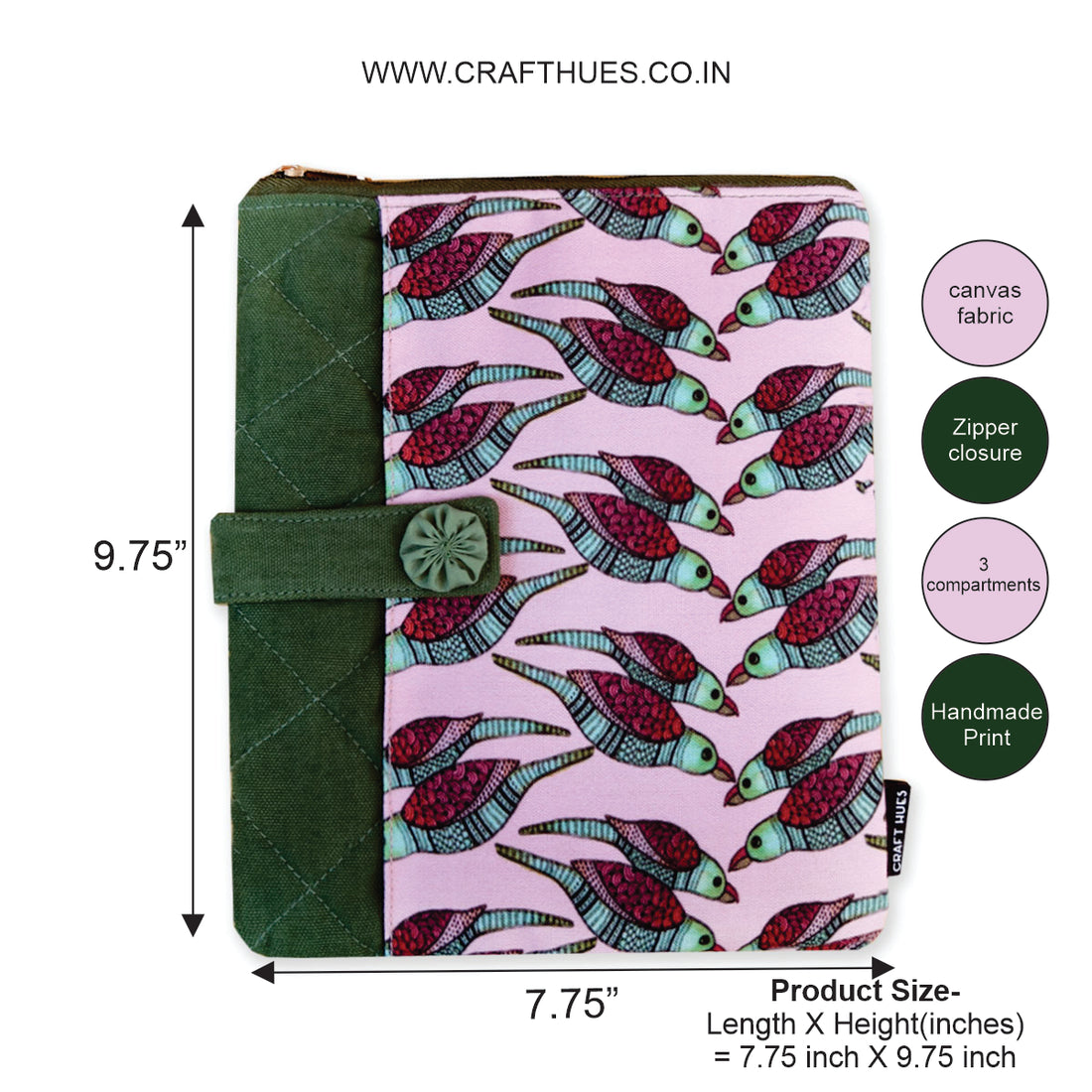 Book Cover- Gond Pink Parrot