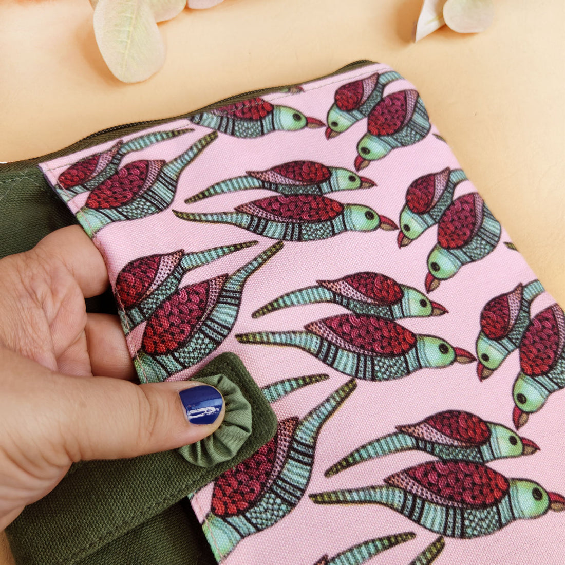 Book Cover- Gond Pink Parrot