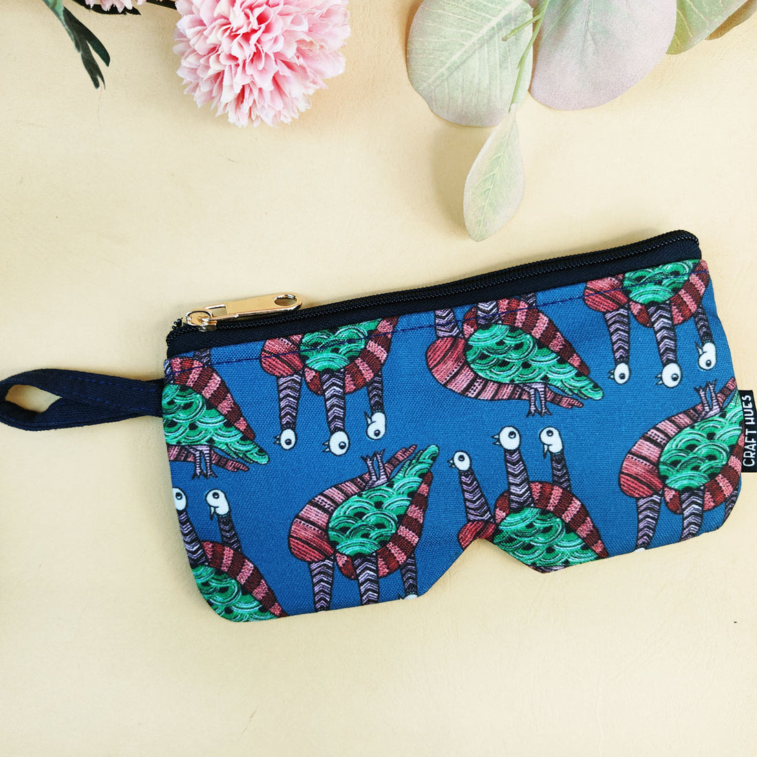 EyewearSunglass Case-Gond Blue Bird