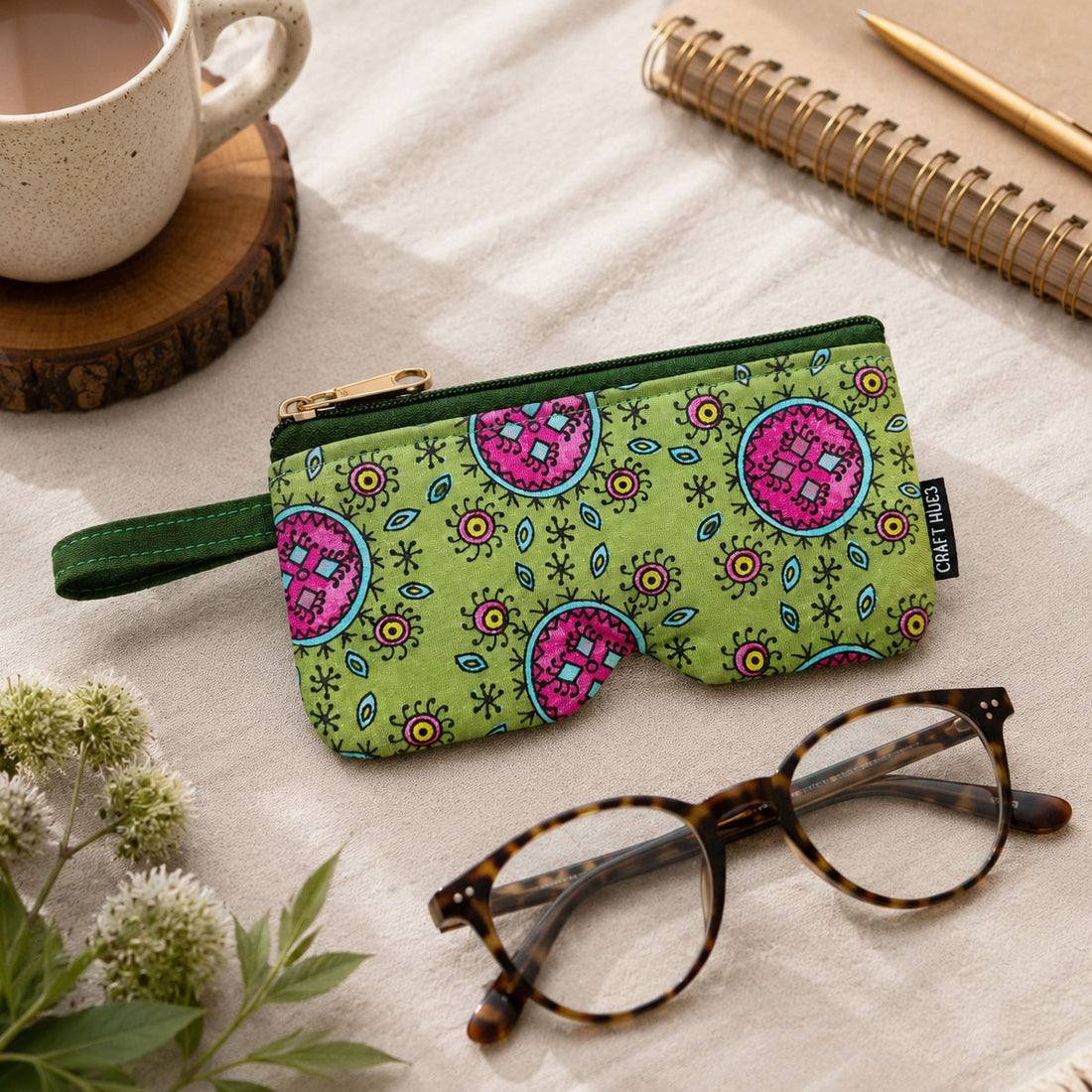 EyewearSunglass Case-Green Godna