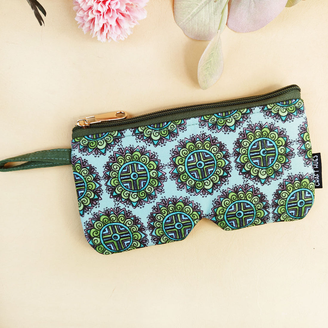 EyewearSunglass Case-Green Leaf Godna