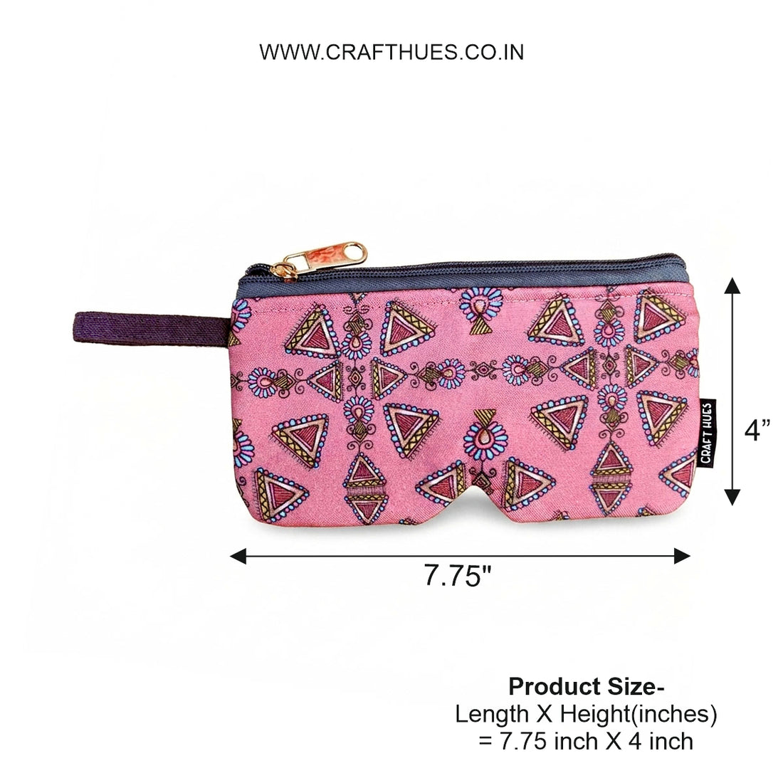 EyewearSunglass Case-Maroon Triangle Godna