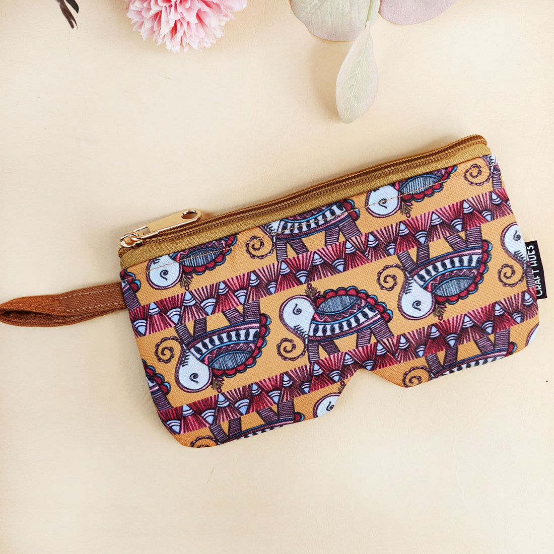 EyewearSunglass Case-Mustard Turtle Godna