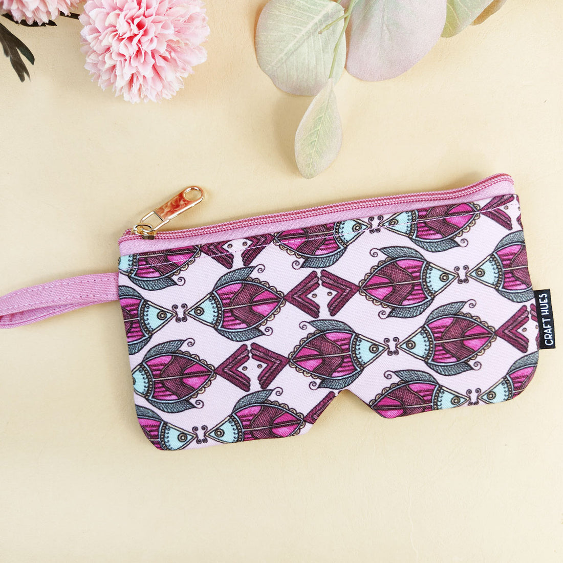 EyewearSunglass Case-Pink Fish Godna