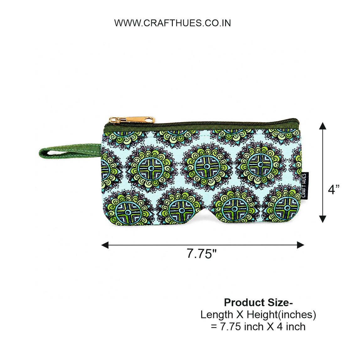 EyewearSunglass Case-Green Leaf Godna