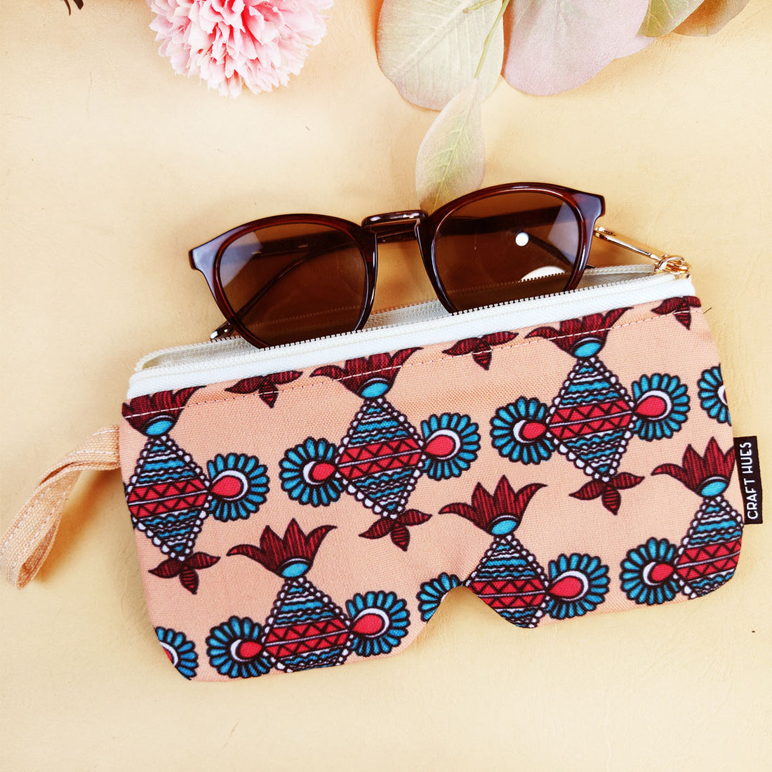 EyewearSunglass Case-Peach Kite Godna
