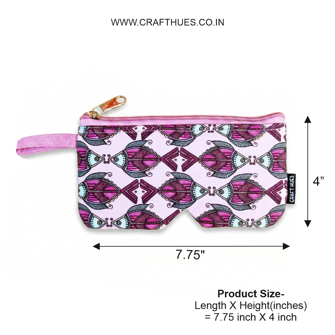 EyewearSunglass Case-Pink Fish Godna