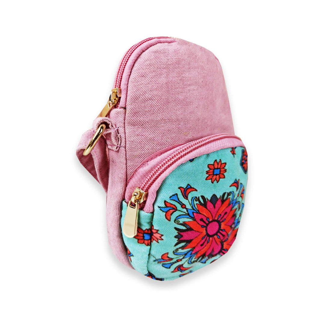Front Pocket Sling- Red Teal Tile