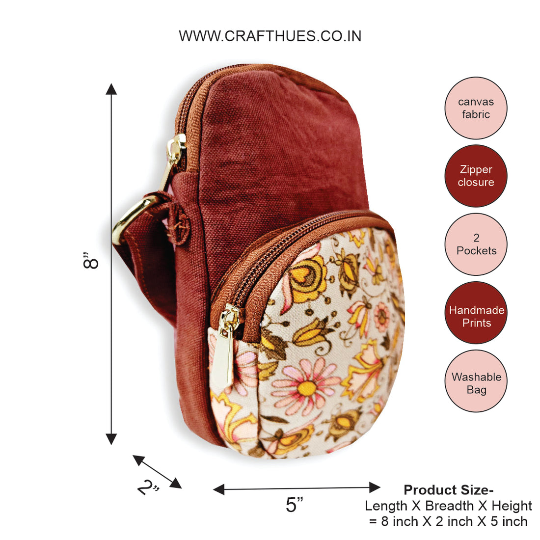 Front Pocket Sling- Orange Paradize