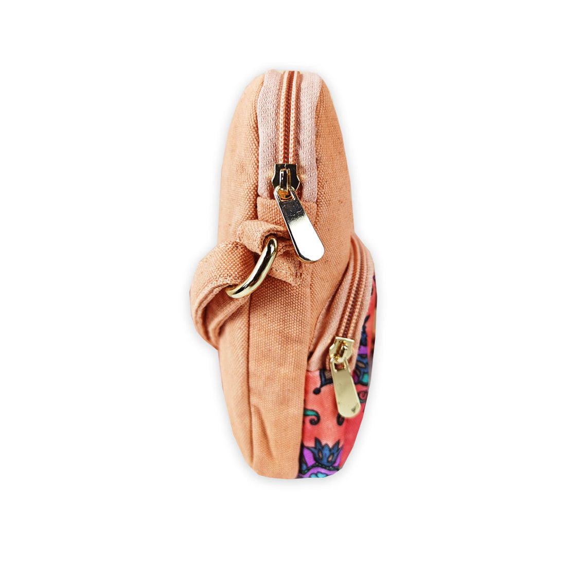 Front Pocket Sling- Peach Purple Tile