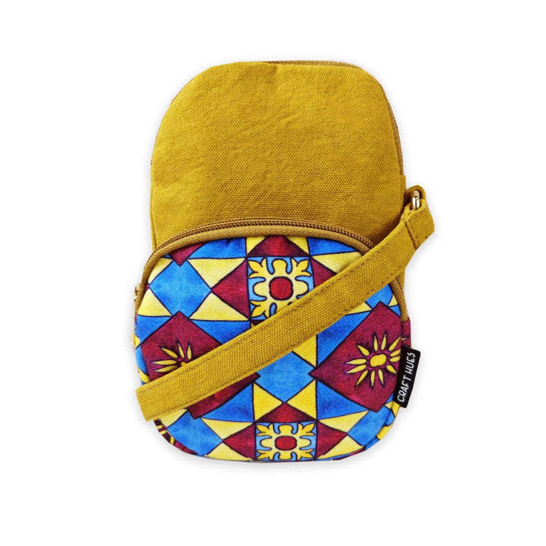 Front Pocket Sling- Red Yellow Tile