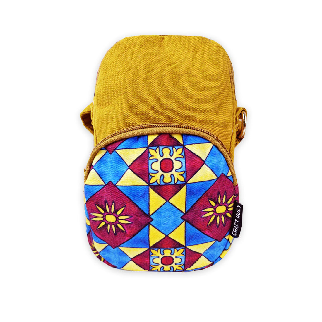 Front Pocket Sling- Red Yellow Tile