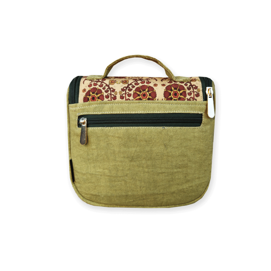 Toiletry Organizer - Green Maroon Suzani Floral