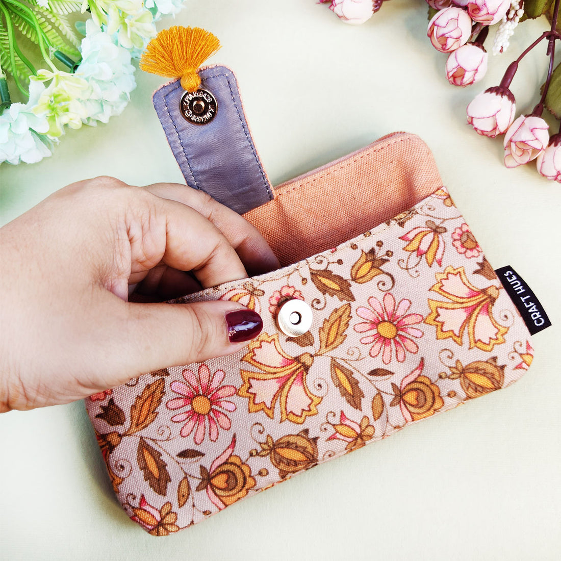 Long Mini Wallet- Orange Paradize