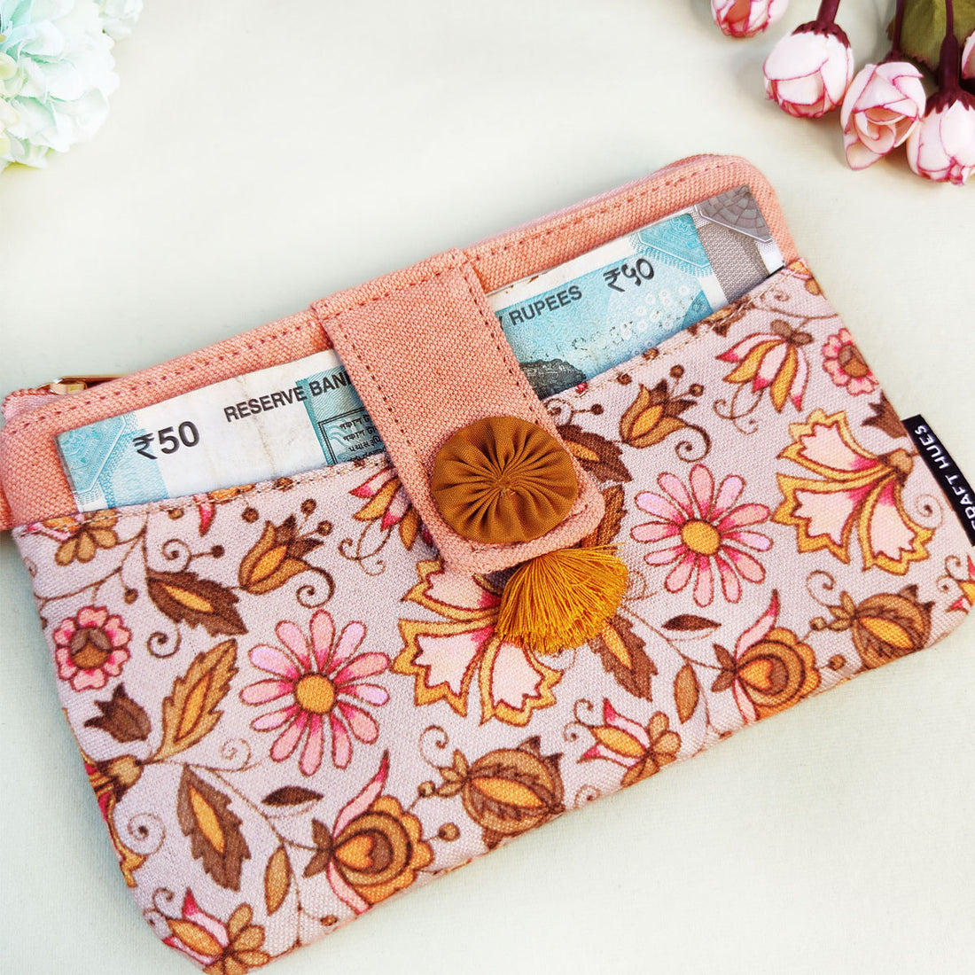 Long Mini Wallet- Orange Paradize