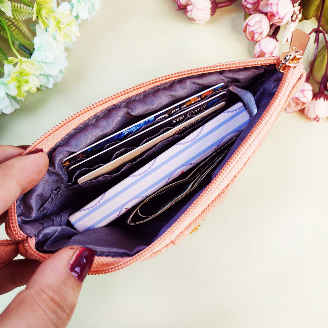 Long Mini Wallet- Orange Paradize