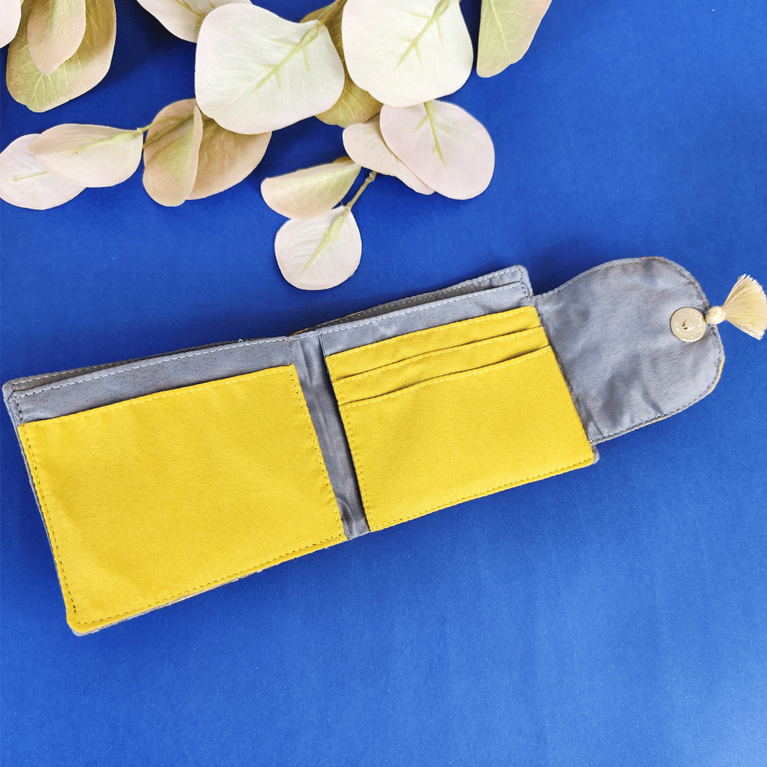 Mini Flap Wallet Combo- Mustard-Green