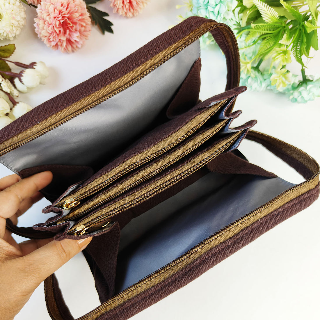 Multi-purpose Organizer- Maroon Tile