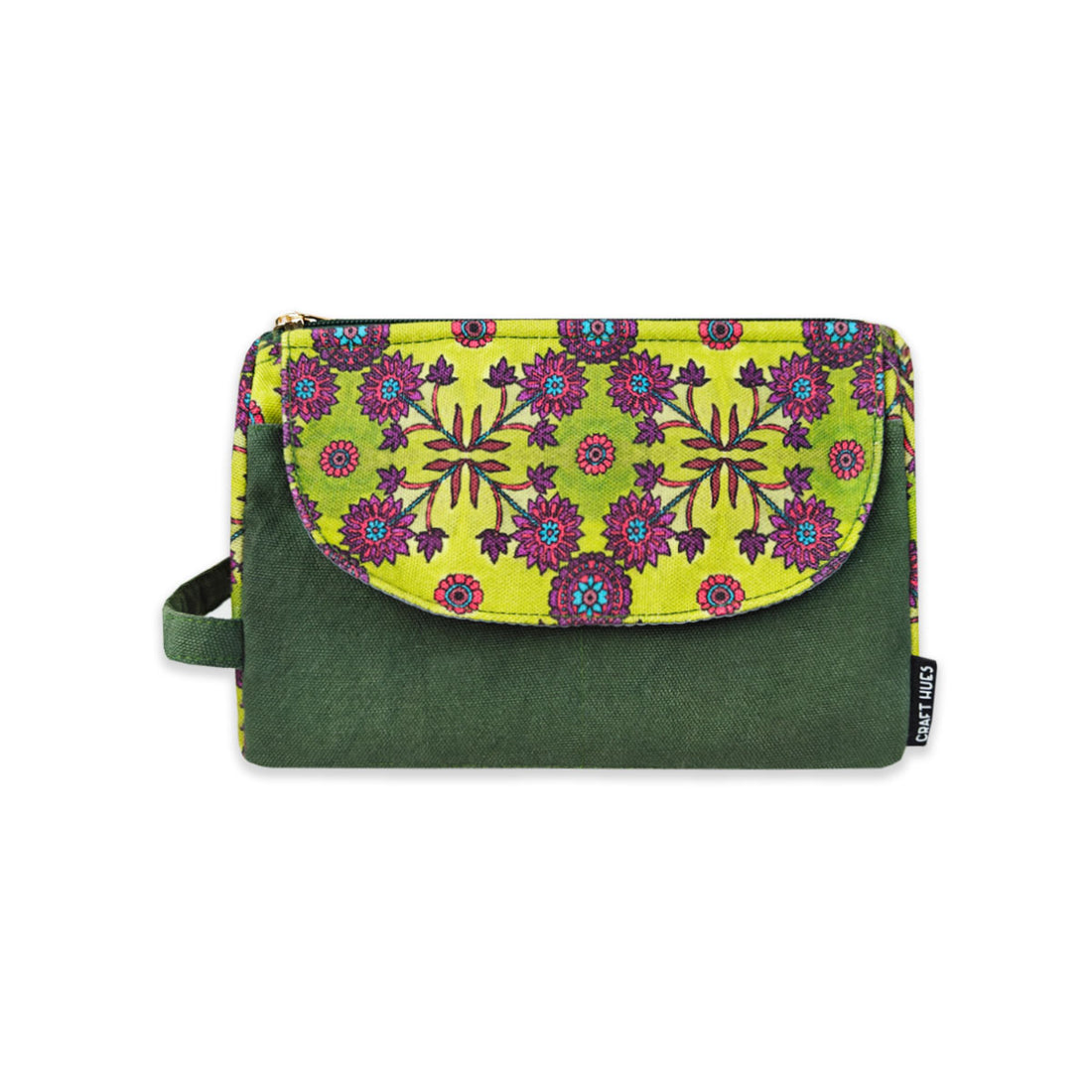 Multi-purpose Organizer- Green-Purple Flower