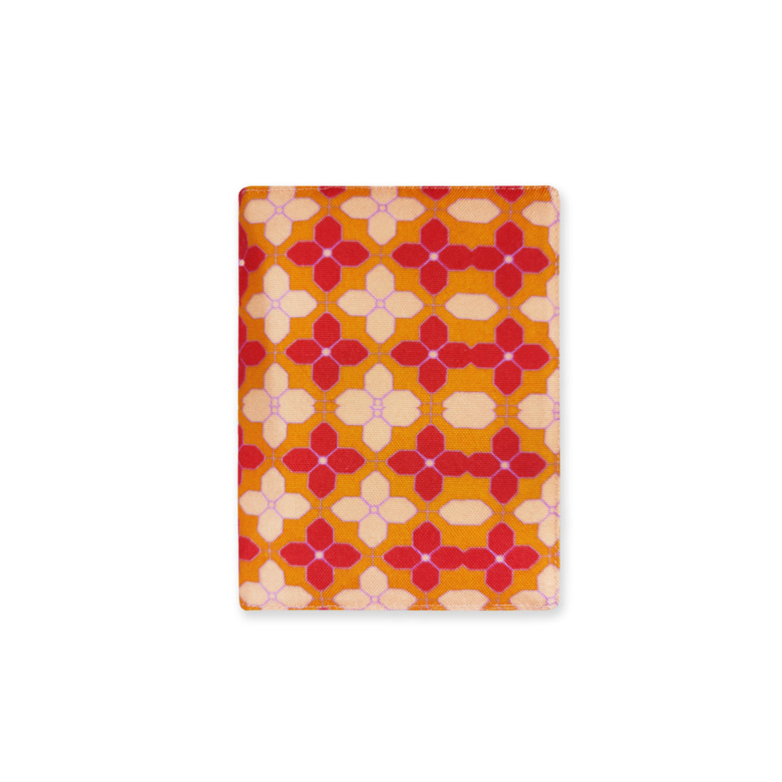 Passport Case- Orange-Peach Tiles