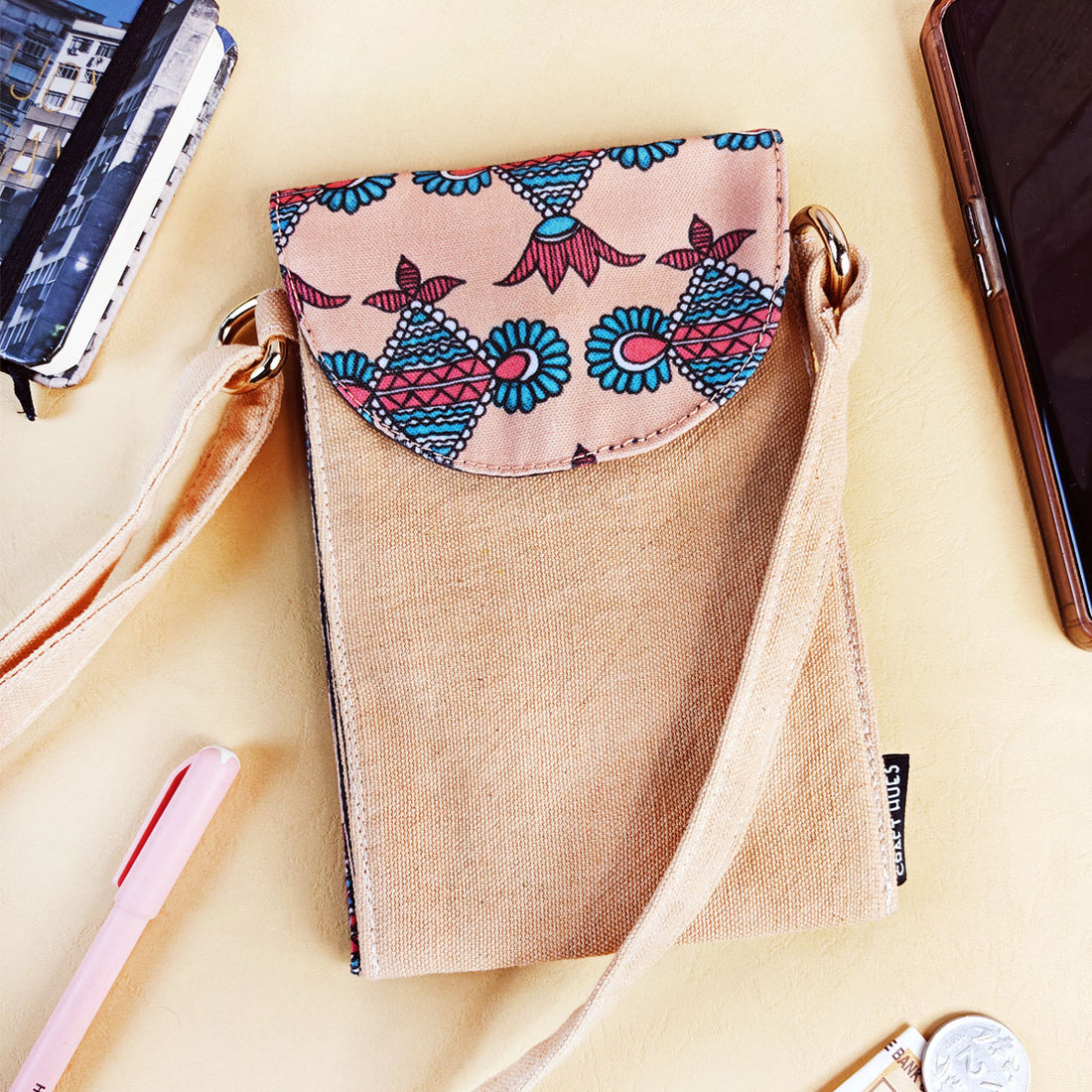Peach Kite Godna Sling Wallet Combo