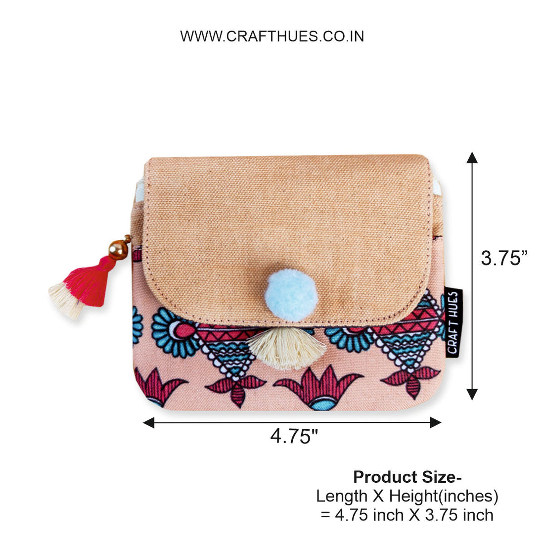Green-Peach Godna Art Mini Wallet Combo