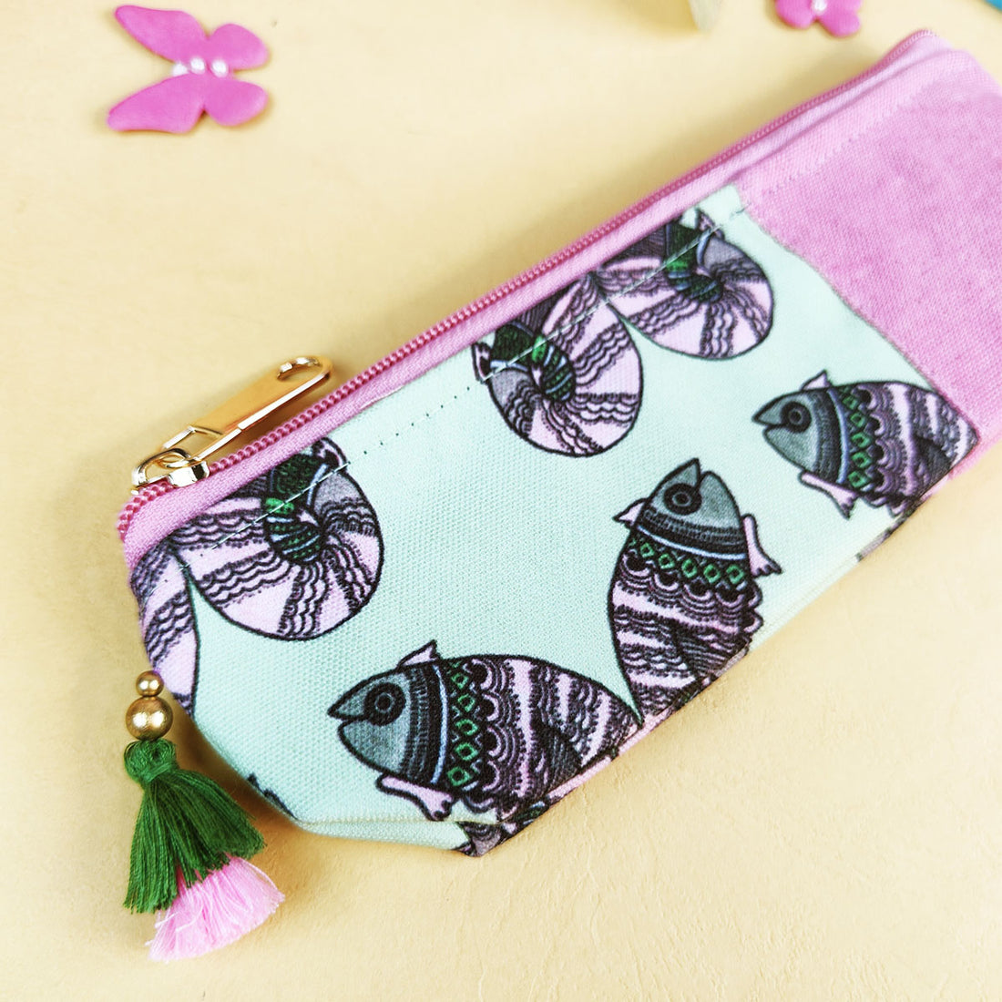 Pink-Blue-Olive Pen Pouch Combo