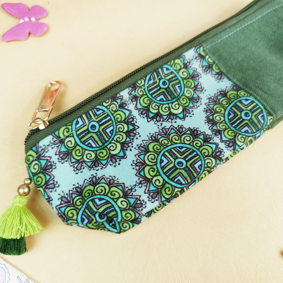 Blue-Orange-Green Pen Pouch Combo