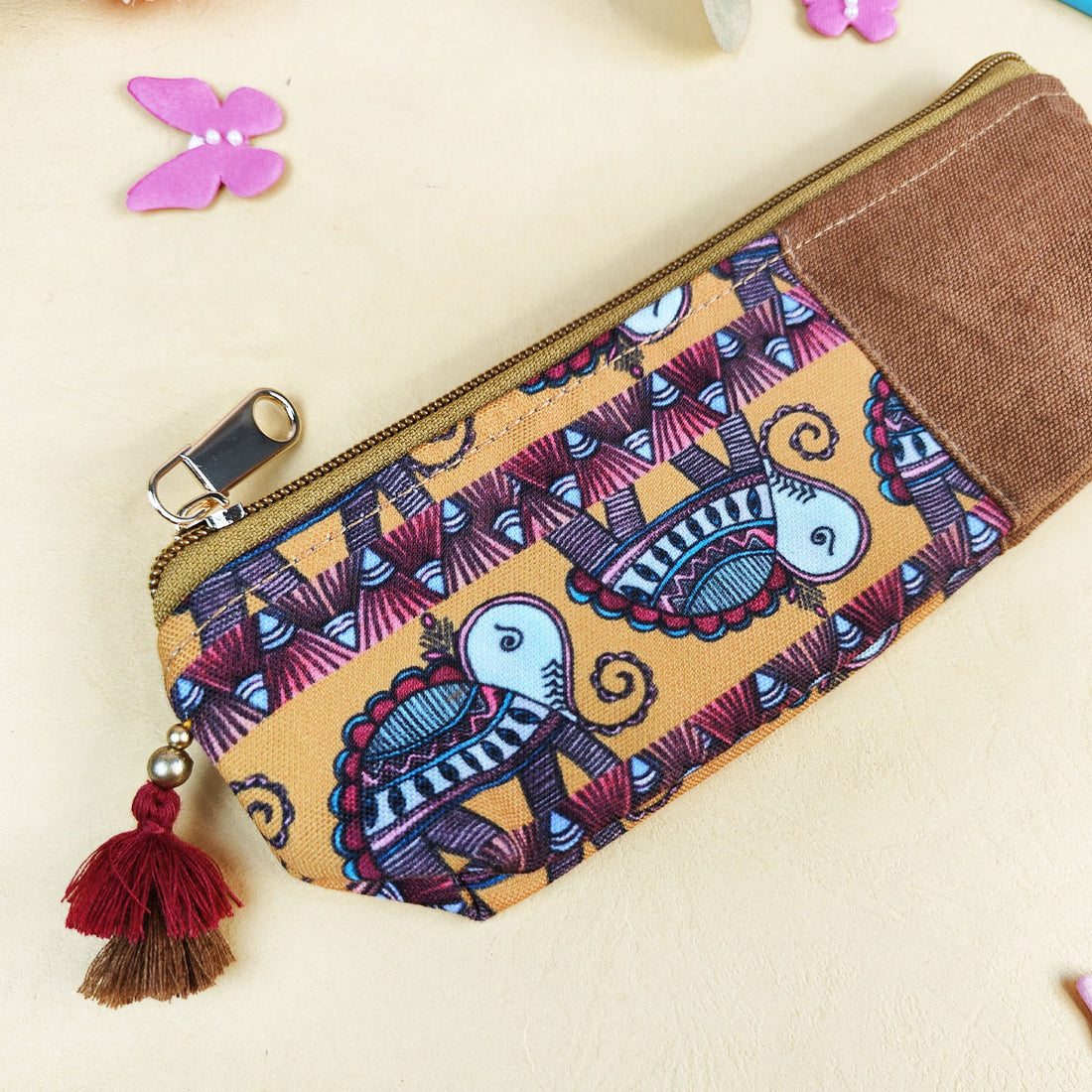 Blue-Pink-Mustard Pen Pouch Combo