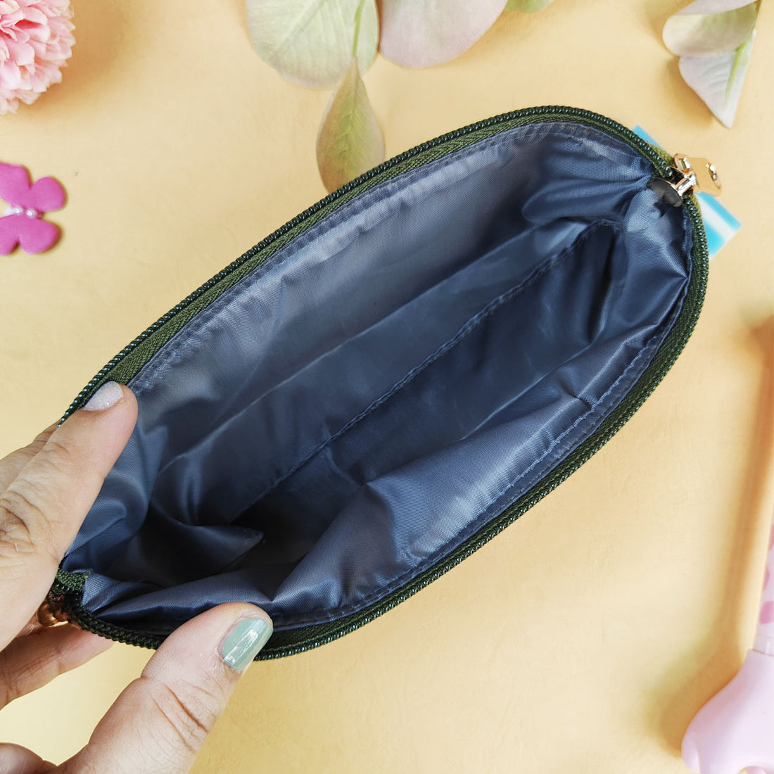 Peach-Olive-Orange Pen Pouch Combo