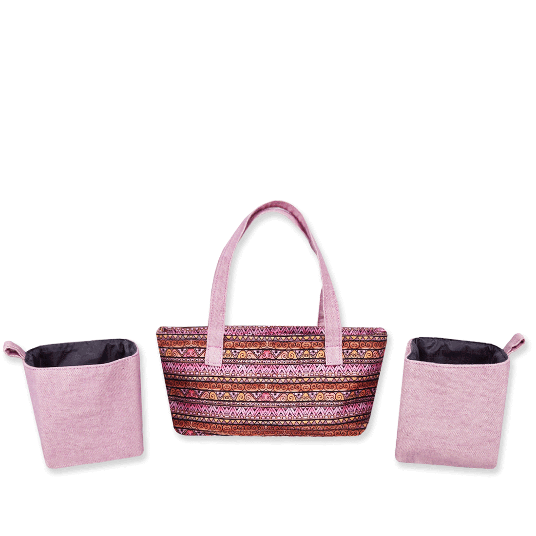 Multi-Purpose Pouch Organizer - Pink Aztec