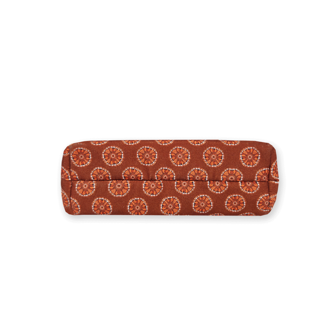 Multi-Purpose Pouch Organizer - Rust Madhubani Circle