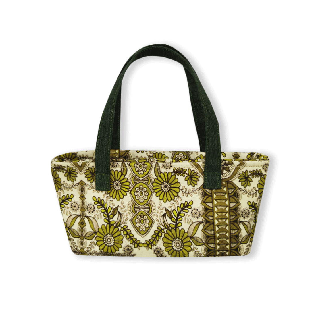 Multi-Purpose Pouch Organizer - Green Madhubani Flower