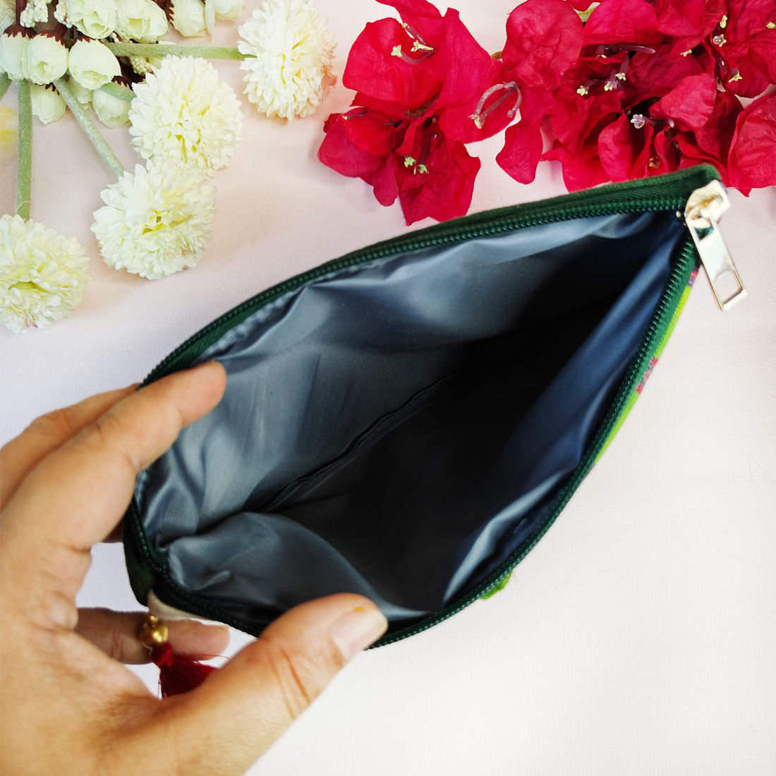 Multi-Purpose Pouch Combo- Green-Pink