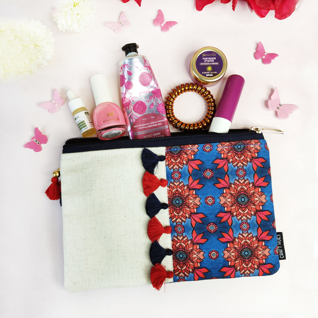 Multi-Purpose Pouch Combo- Maroon-Blue