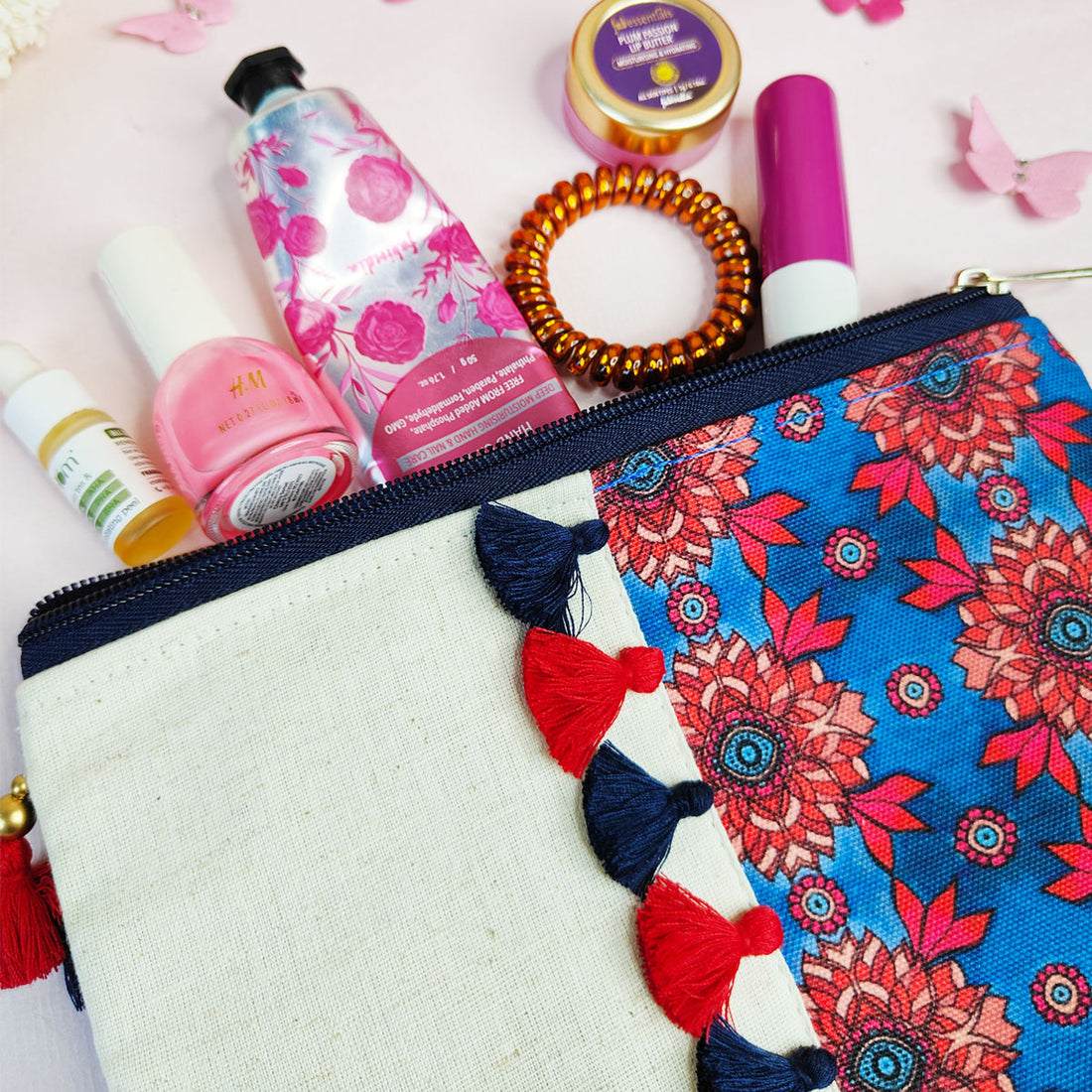 Multi-Purpose Pouch Combo- Maroon-Blue