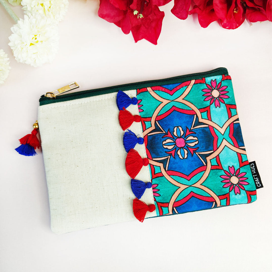 Multi-Purpose Pouch- Teal Tile