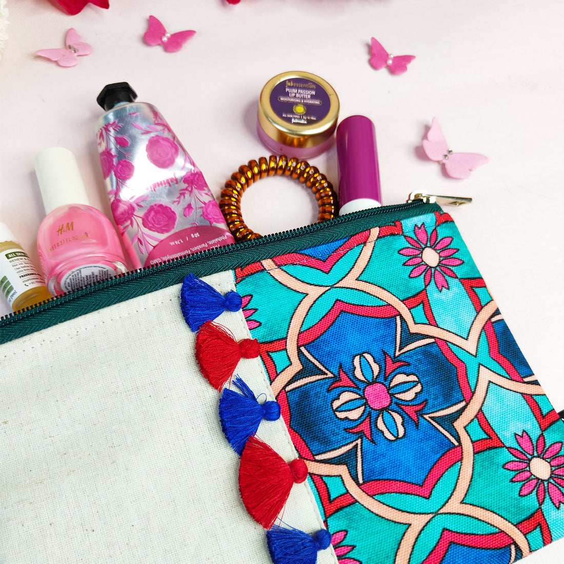 Multi-Purpose Pouch- Teal Tile