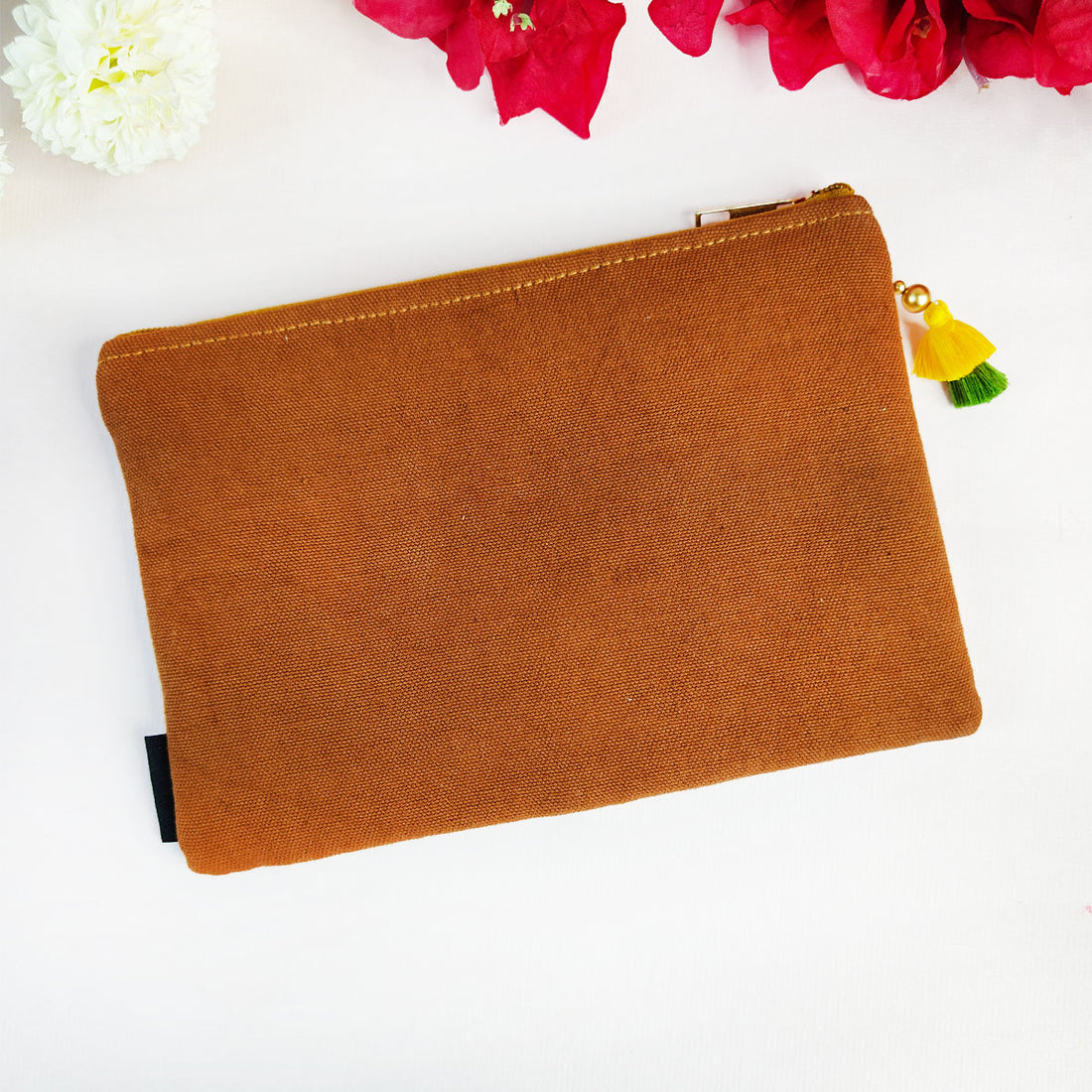 Multi-Purpose Pouch- Mustard-Green Tile