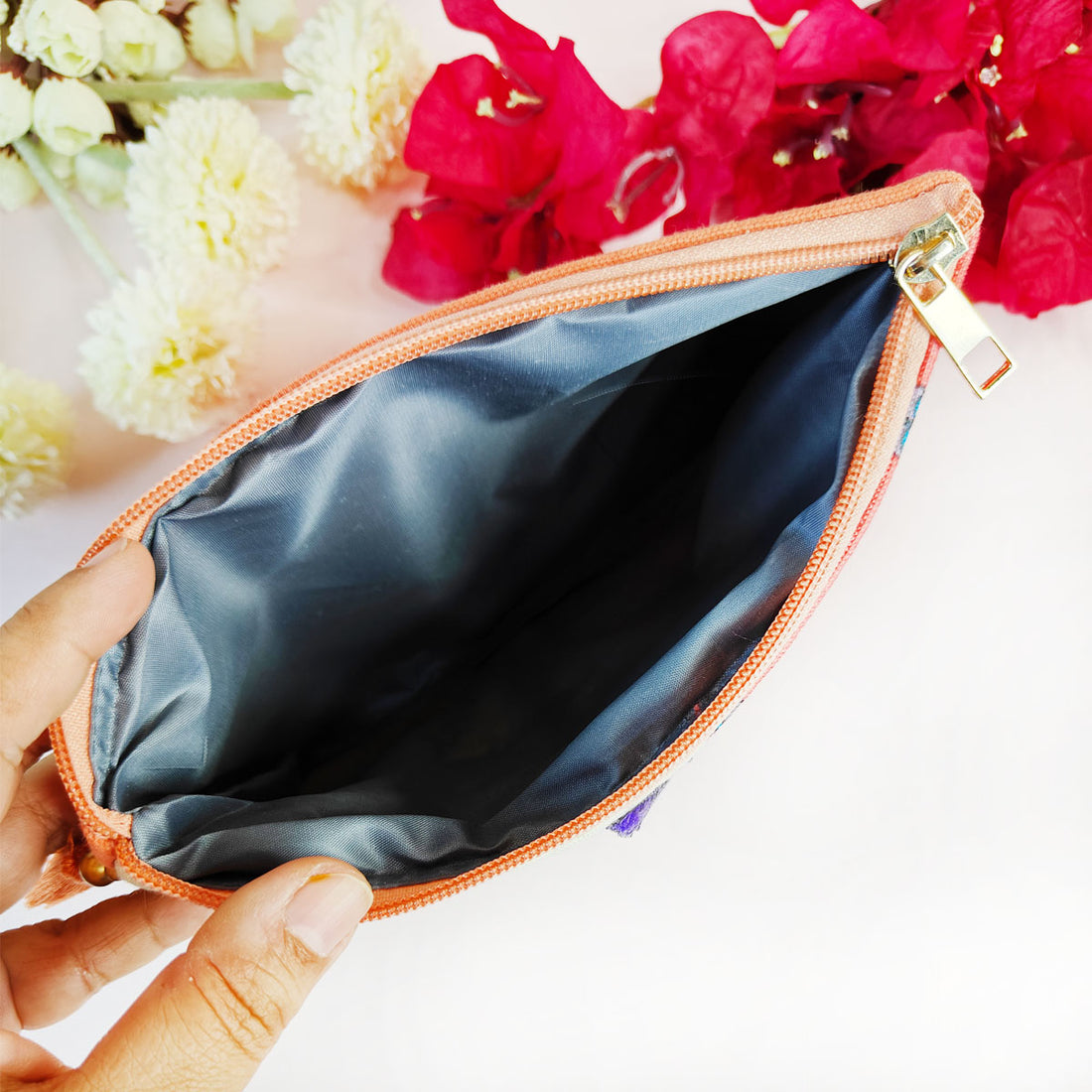 Multi-Purpose Pouch Combo- Navy-Coral