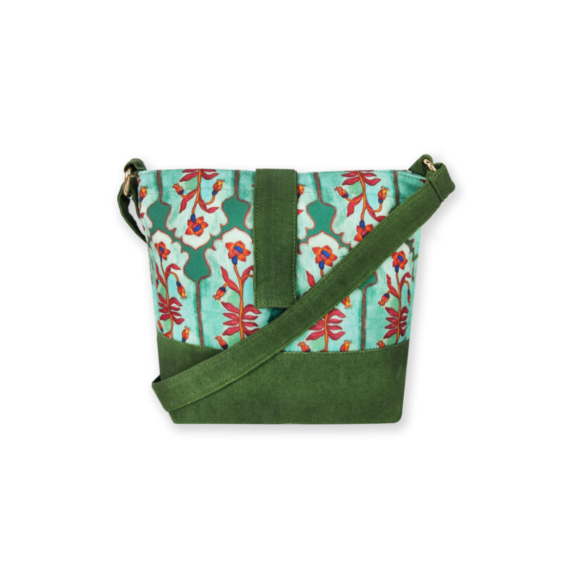 Trapeze Sling Bag- Green Door