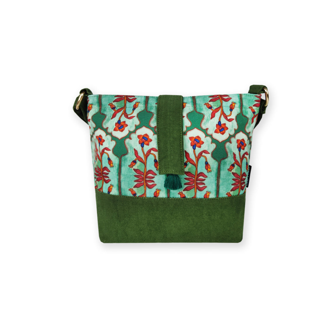 Trapeze Sling Bag- Green Door