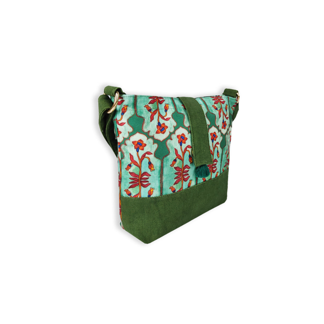 Trapeze Sling Bag- Green Door