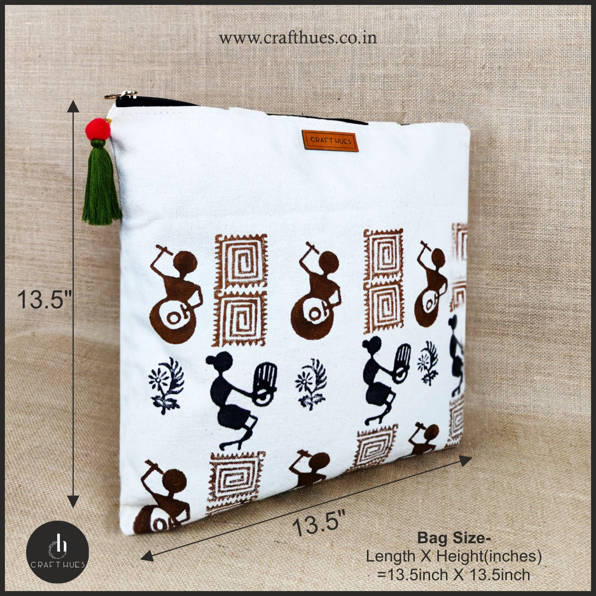 Tribal Dance Canvas Tote/Pouch Combo