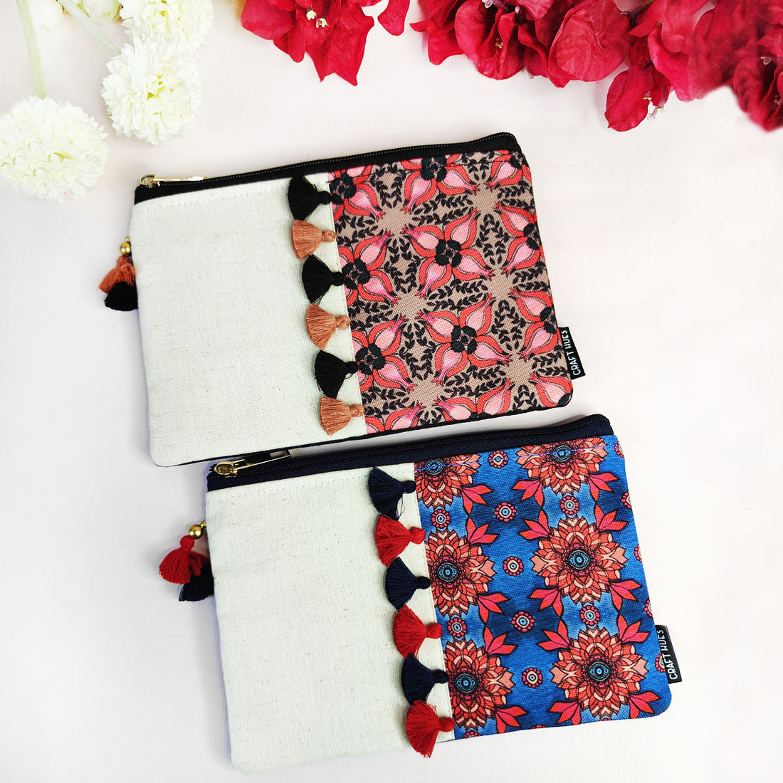 Multi-Purpose Pouch Combo- Maroon-Blue