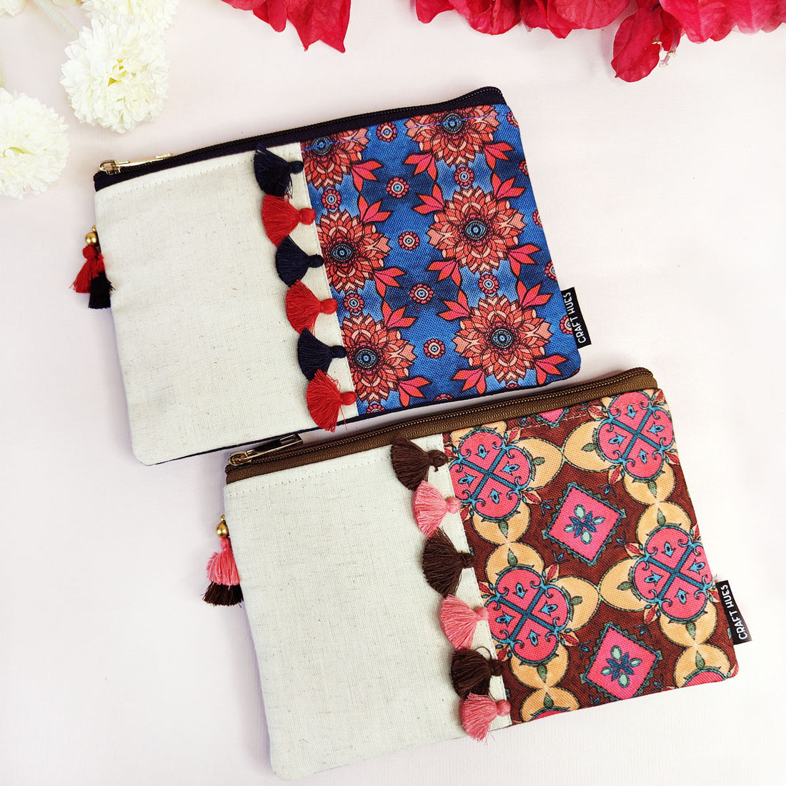 Multi-Purpose Pouch Combo- Blue-Brown